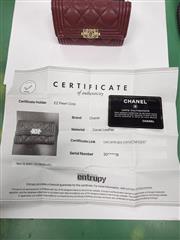 CHANEL CAVIAR QUILTED COMPACT BOY WALLET